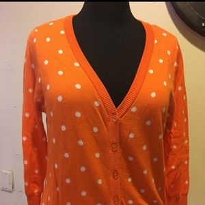 MODCLOTH Polka Dot Cardigan 2X